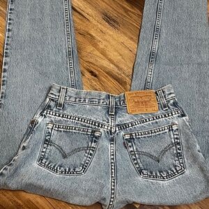 90s Vintage Levis 550 Relaxed Fit Jeans Light Wash Tapered Leg Jeans 6 Mis L